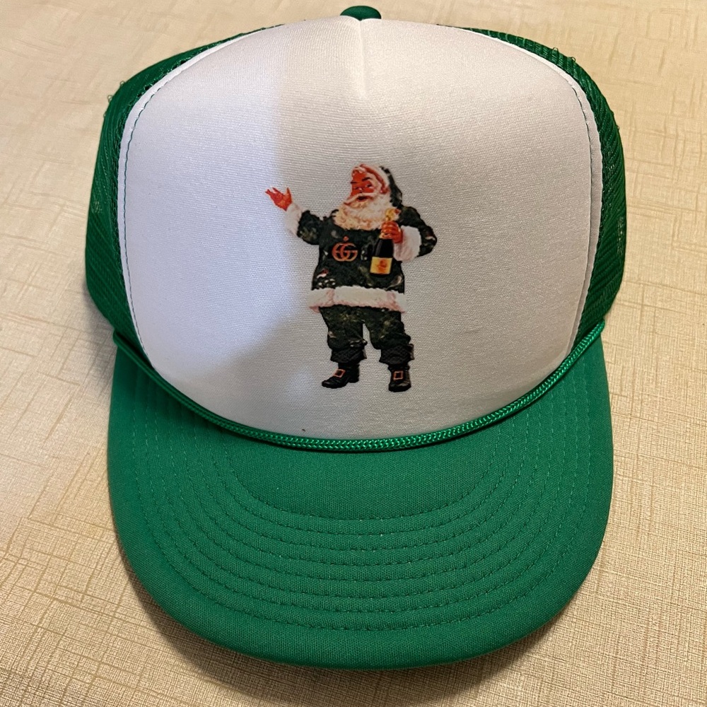 Santa Champagne Trucker Hat
